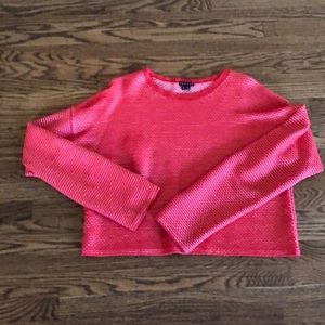 Theory long sleeve shirt-sweater in orange